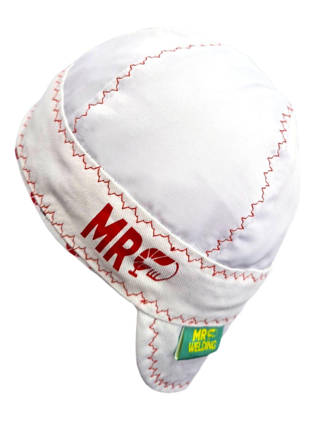 Blanco con Hilo Rojo - Welding Cap | MRWELDING