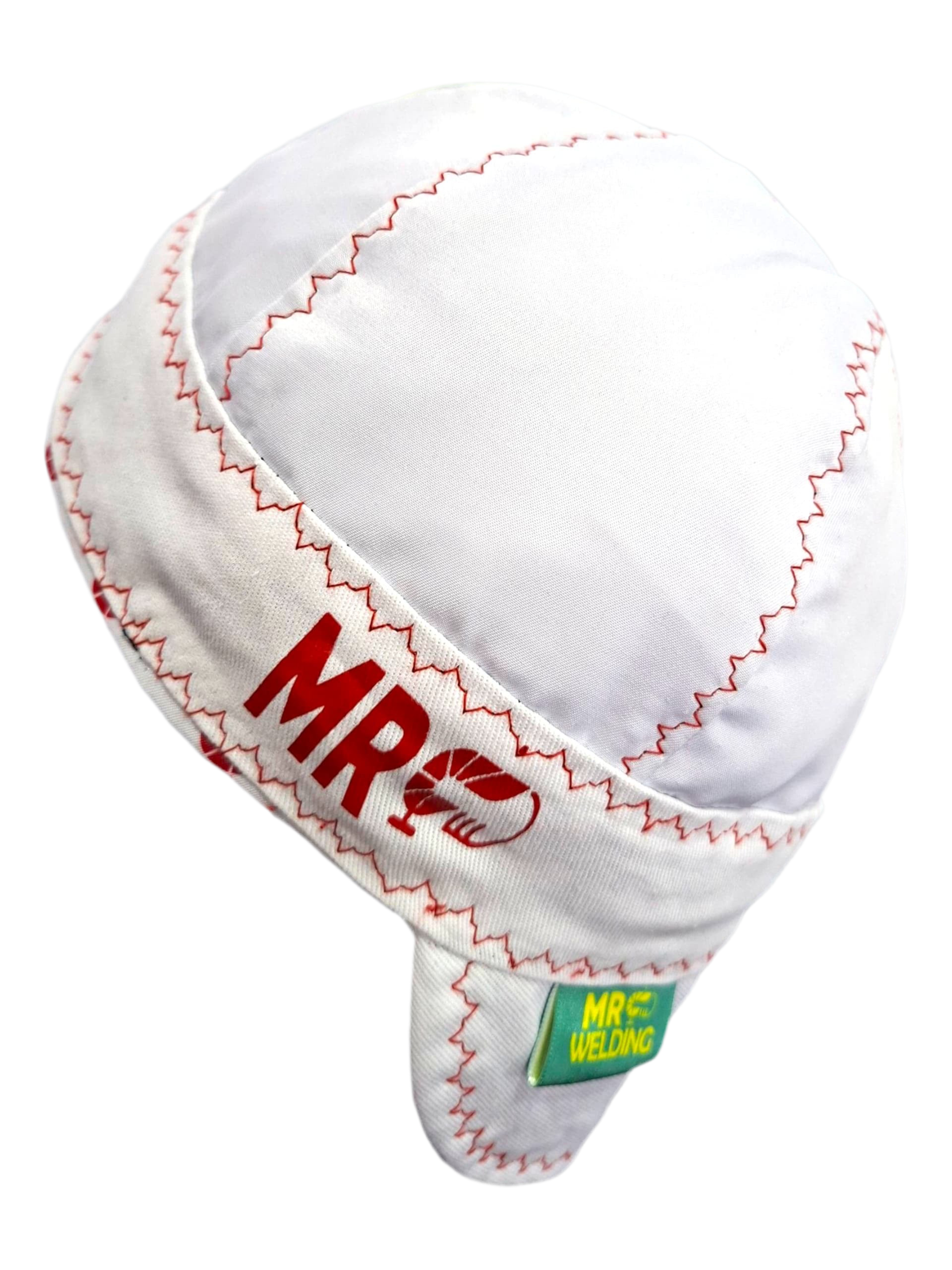 Blanco con Hilo Rojo - Welding Cap | MRWELDING