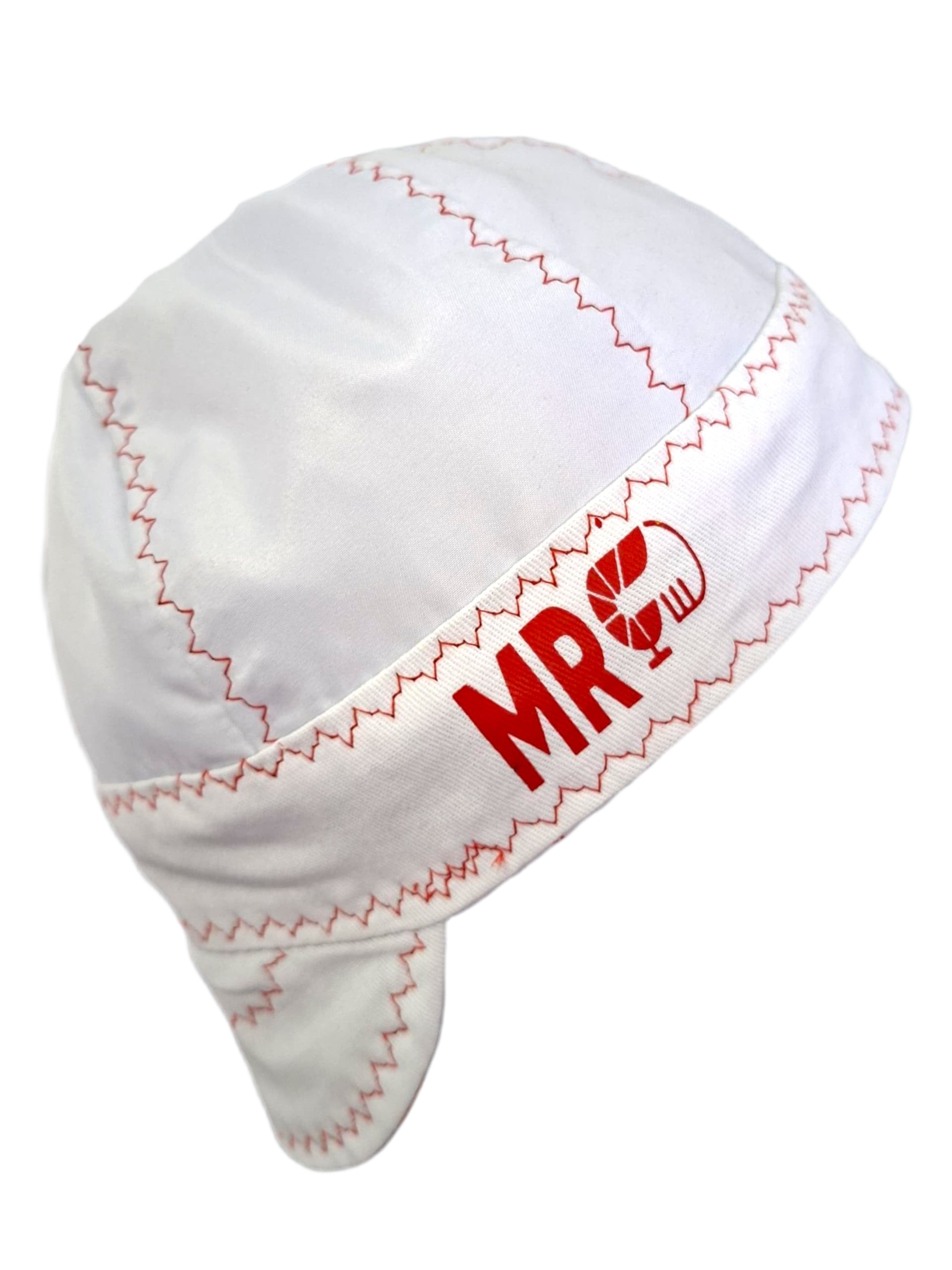 Blanco con Hilo Rojo - Welding Cap | MRWELDING