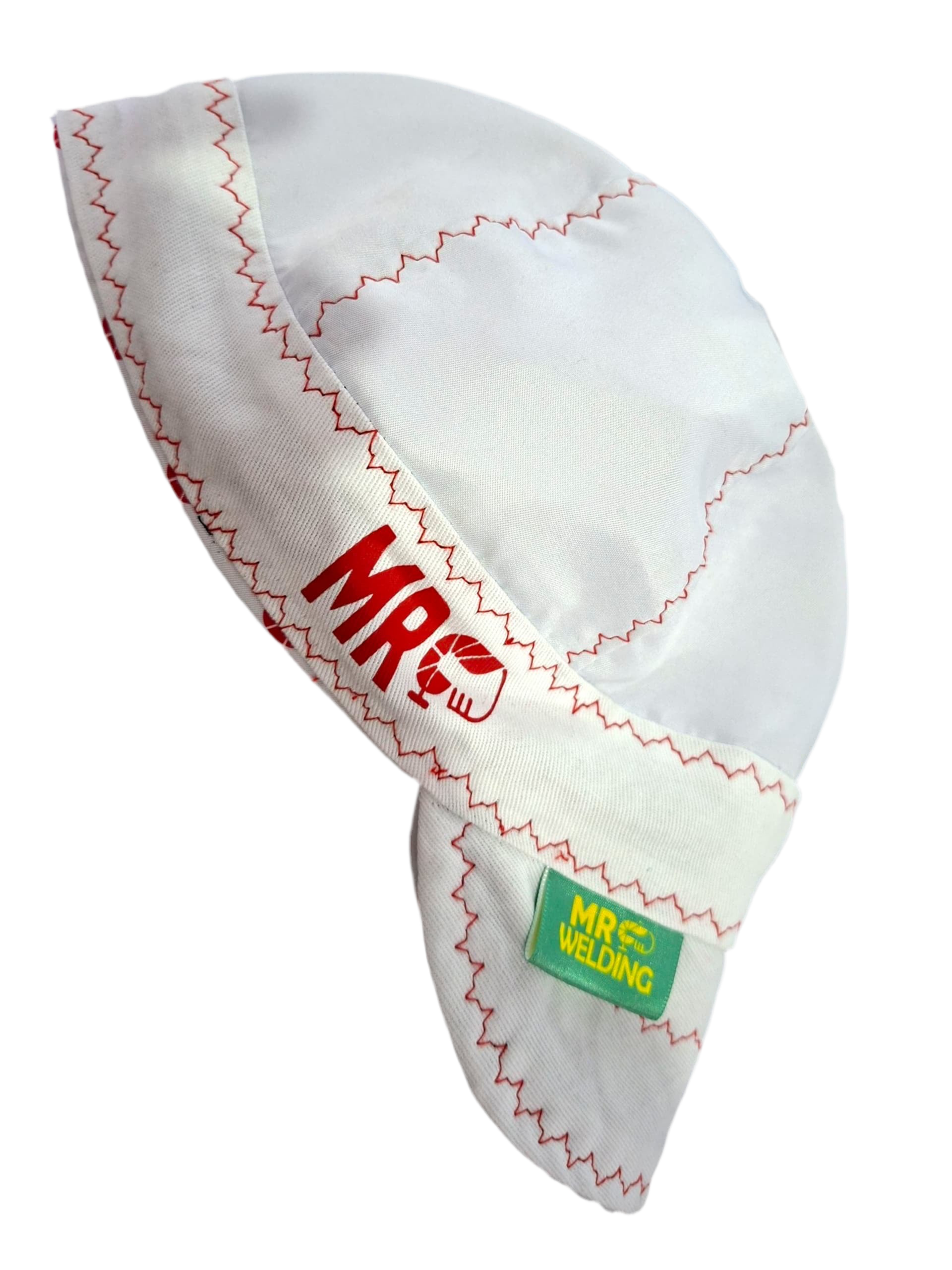 Blanco con Hilo Rojo - Welding Cap | MRWELDING