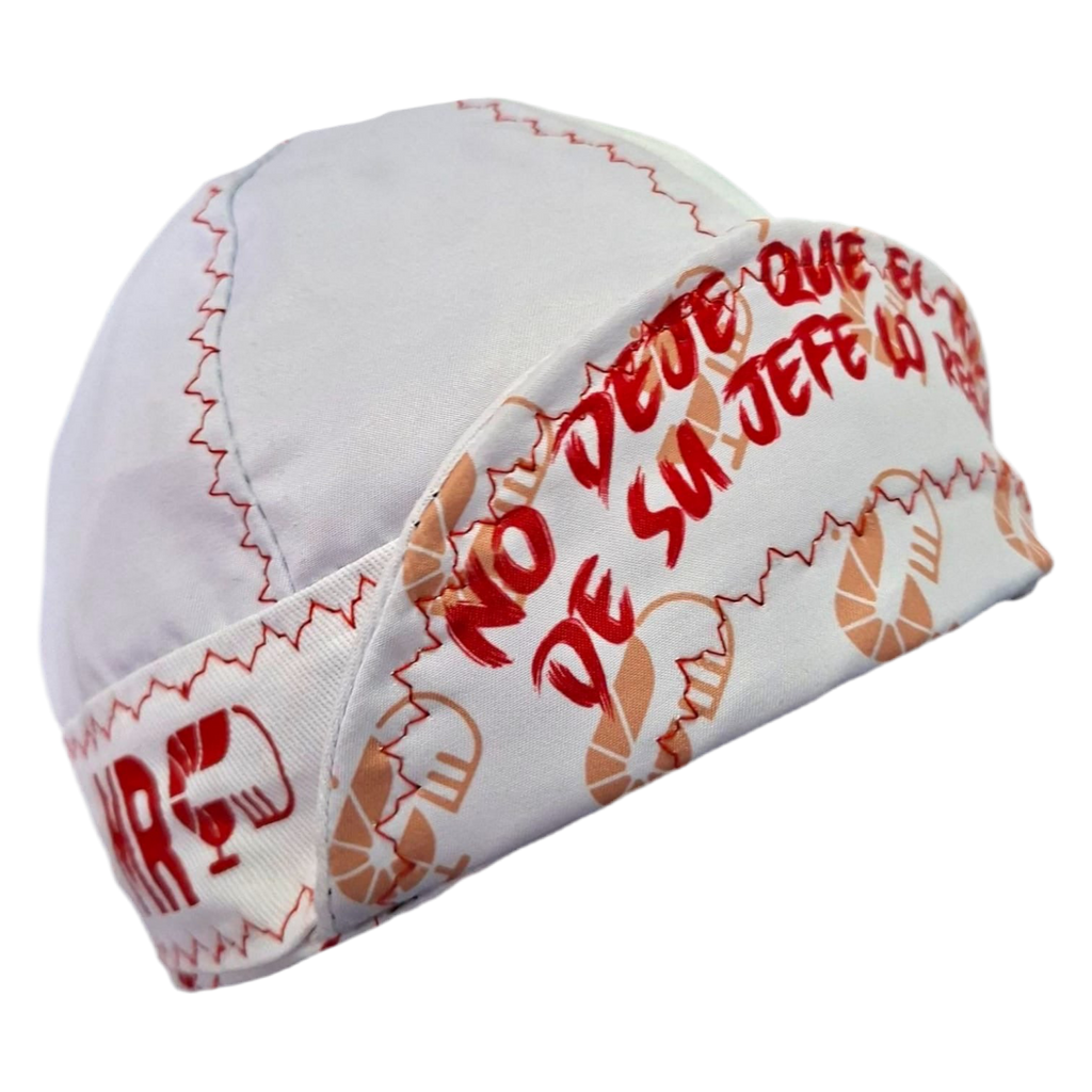Blanco con Hilo Rojo - Welding Cap | MRWELDING