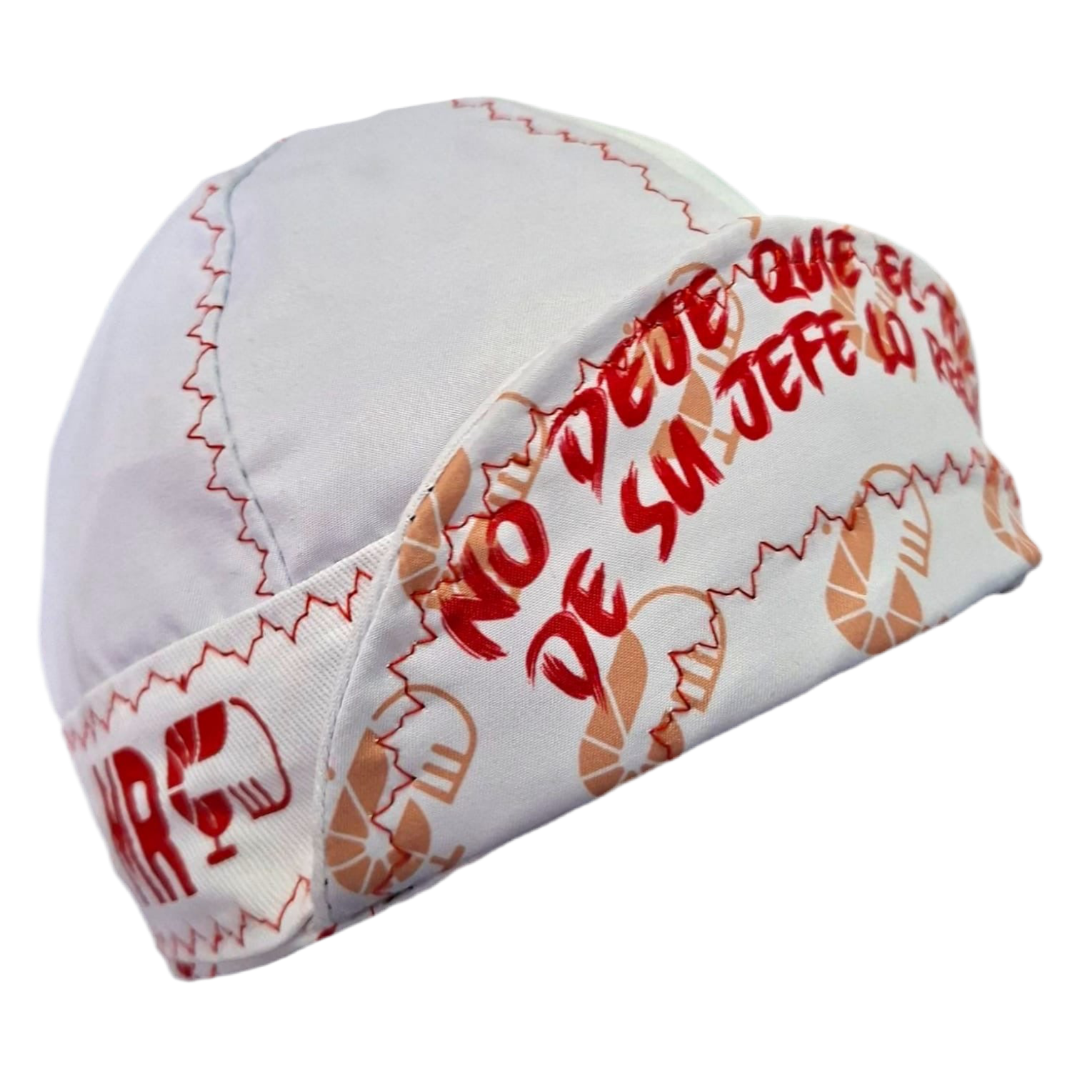 Blanco con Hilo Rojo - Welding Cap | MRWELDING